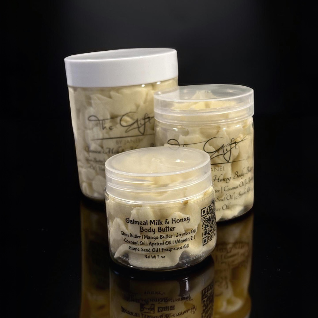 Three jars of a product with a dark background