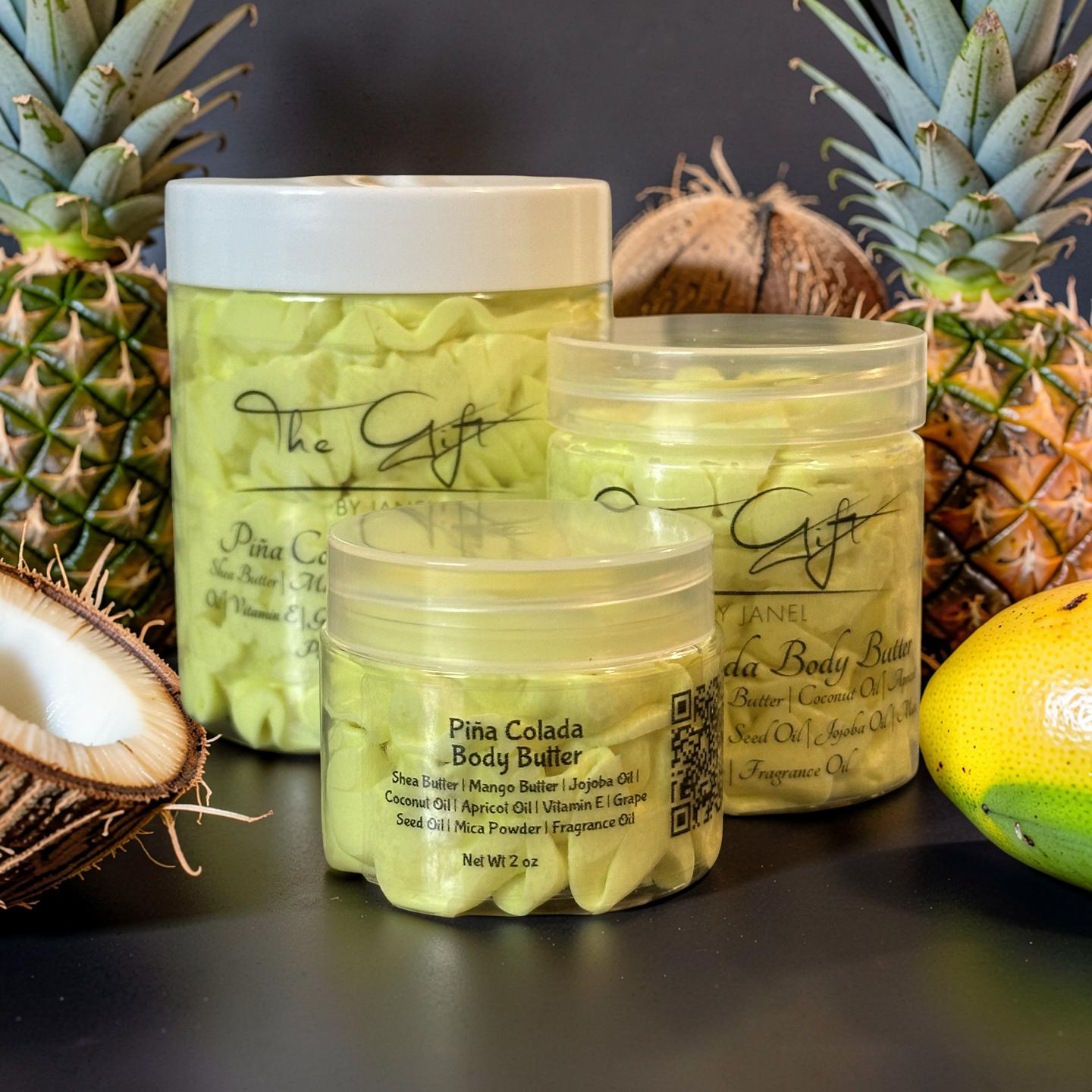 Piña Colada Whipped Shea Body Butter – Pineapple, Coconut & Mango