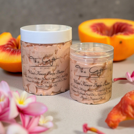 Wind Flower Whipped Shea Body Butter – Jasmine, Peach & Soft Musk