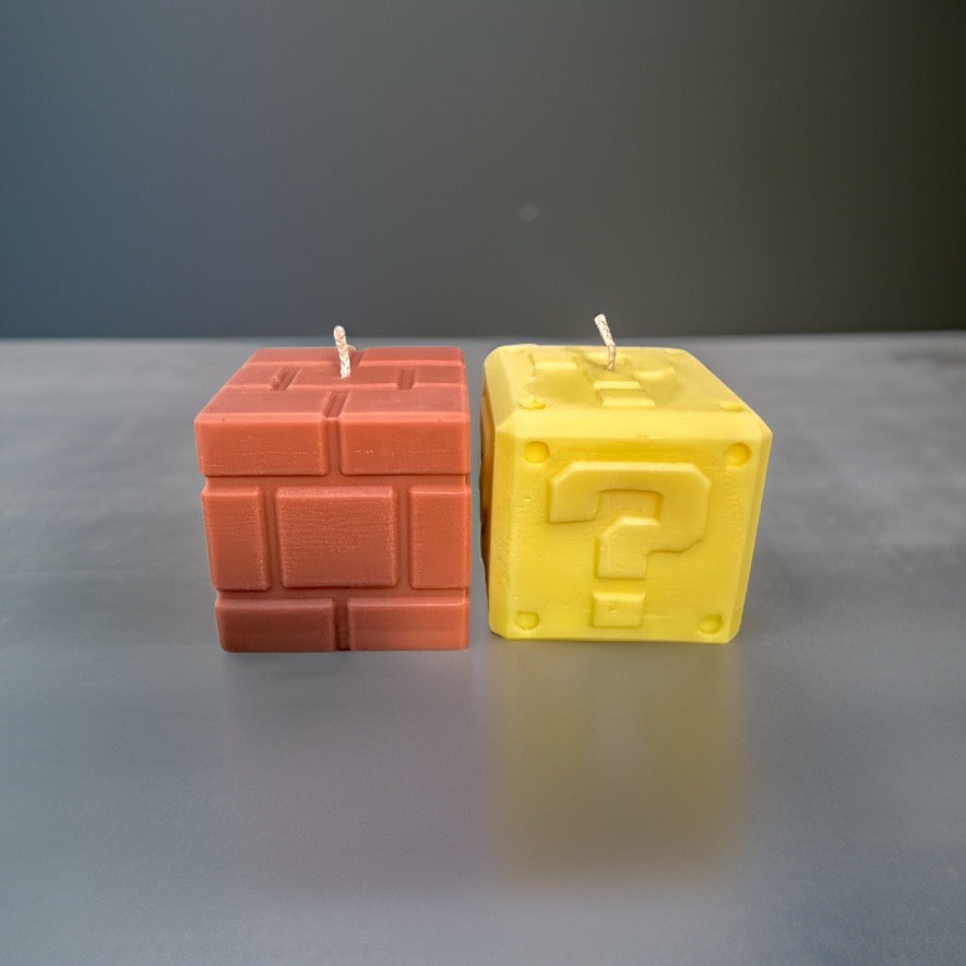 Mario Brick & Question Block Candles